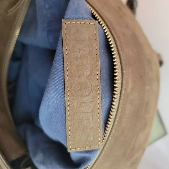 Jerome Dreyfuss Jacques Olive Green Leather Top Handle Adjustable Shoulder Strap - Picture 9 of 16